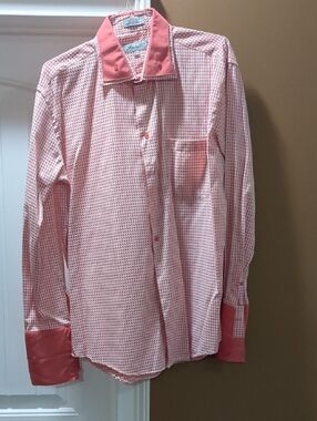 Fratello Men's Coral Patterned Long-Sleeve Shirt